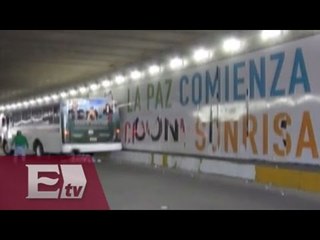 Encapuchados  realiza pintas en Oaxaca alusivas a estudiantes desaparecidos / Excélsior Informa