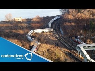 Se descarrila tren en Nueva York y mueren 4 personas