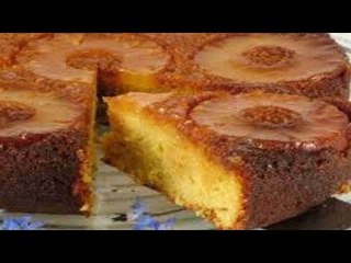 Pastel volteado de piña