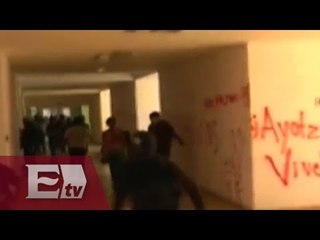Actos vandálicos durante marcha en Chilpancingo, Guerrero / Vianey Esquinca