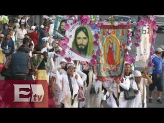 Miles de creyentes llegan al santuario de la Virgen de Guadalupe en Mérida, Yucatán