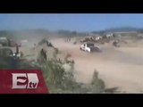 Auto de carrera embiste a espectadores en Baja California Sur / Vianey Esquinca