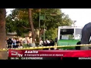 Balacera en asalto a transporte de el Ajusco / Vianey Esquinca