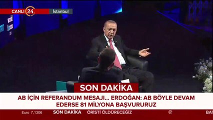 Başkan Erdoğan, TRT World Forum'da