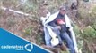Salvan a practicante de parapente que cayó 10 metros en el Estado de México