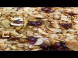 Granola con almendras y frutos rojos