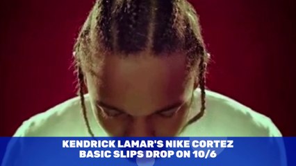 Kendrick Lamar's Nike Cortez Basic Slips Drop on 10/6