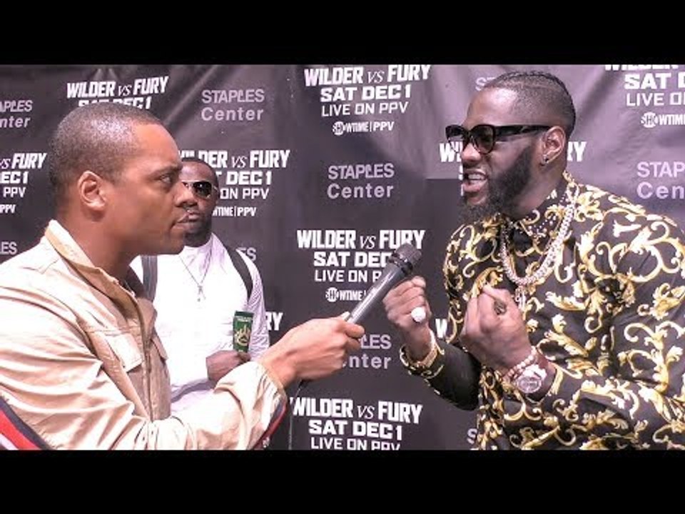 Deontay Wilder on ATTACKING Tyson Fury at PRESS CONFERENCE SCUFFLE!