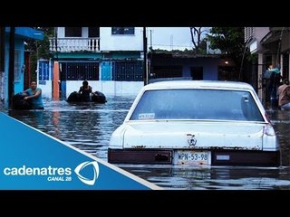 Download Video: Lluvias inundan Villahermosa, Tabasco, en Navidad; instalan albergues para damnificados