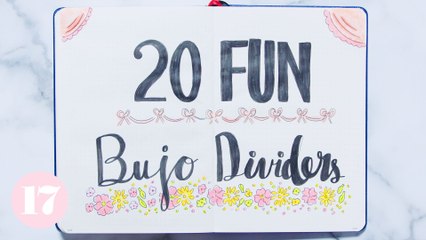 20 Fun Divider Designs For Your Bullet Journal | Plan With Me