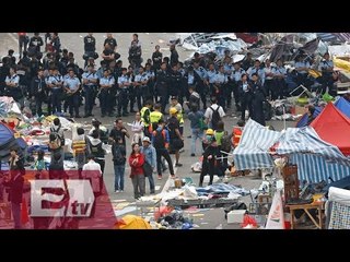 Desmantelan en Hong Kong campamento activista/ Global