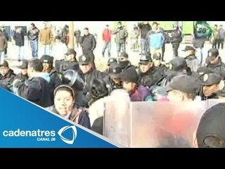 Habitantes de San Pedro Mártir se oponen a gasolinera en Tlalpan y se enfrentan a policías