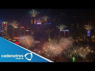 Lejano Oriente festeja a lo grande la llegada del 2014 (video)