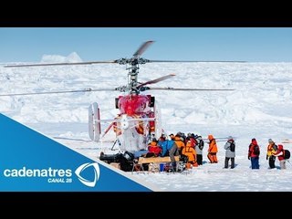 Rescatan a pasajeros atrapados en la Antártida