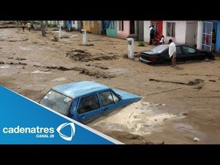 Tormenta provoca daños en calles y avenidas en Tabasco