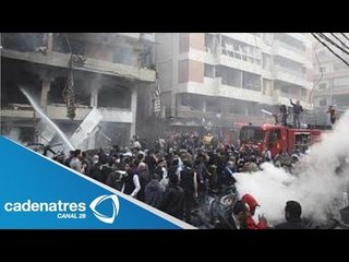 ¡¡IMPRESIONANTE!!! Estalla coche bomba en Líbano (VIDEO)