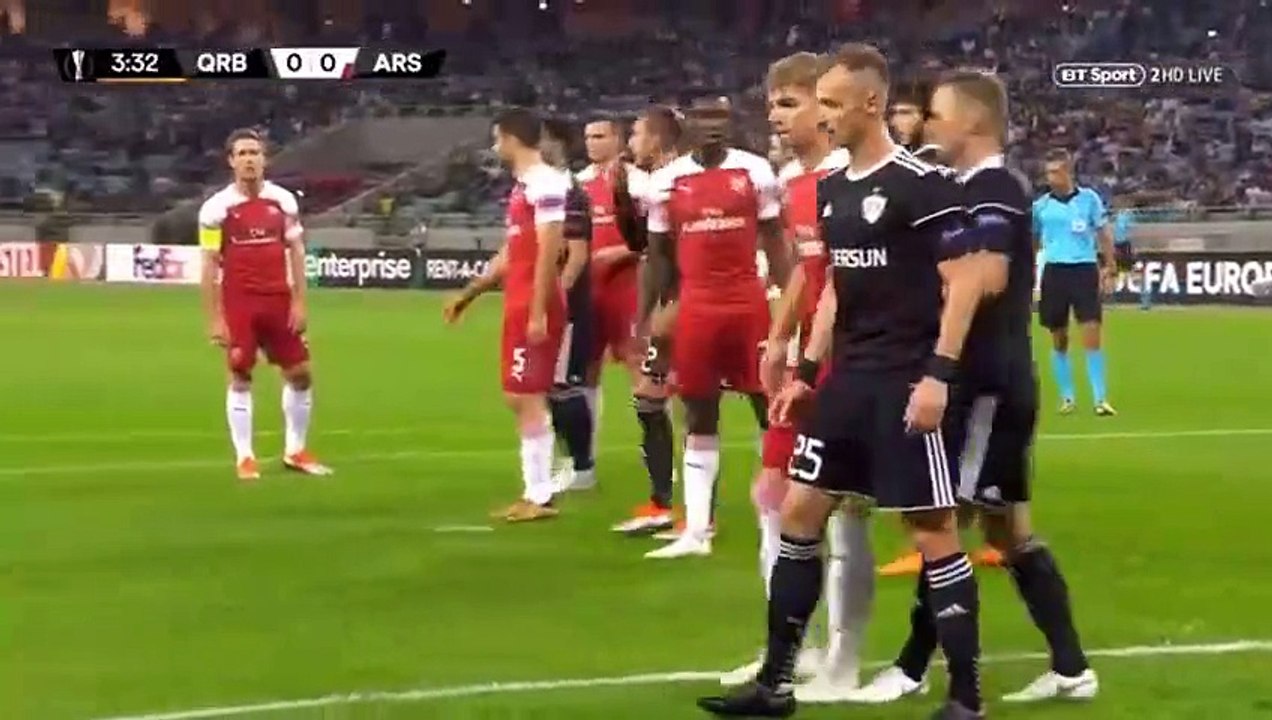 Sokratis Goal HD - Qarabag 0-1 Arsenal 04.10.2018