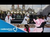 Preparan Mega Rosca de Reyes en el Zócalo capitalino