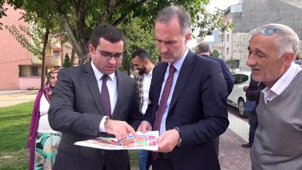 İnegöl'de otopark ve çevre düzenleme çalışmaları tüm hızıyla sürüyor