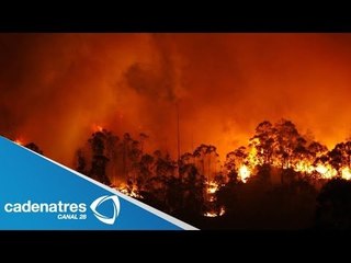 Fuerte incendio en reserva natural provoca miedo de Chilenos (VIDEO)