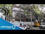 Se derrumba construcción de la CFE en la colonia Del Valle; hay un muerto