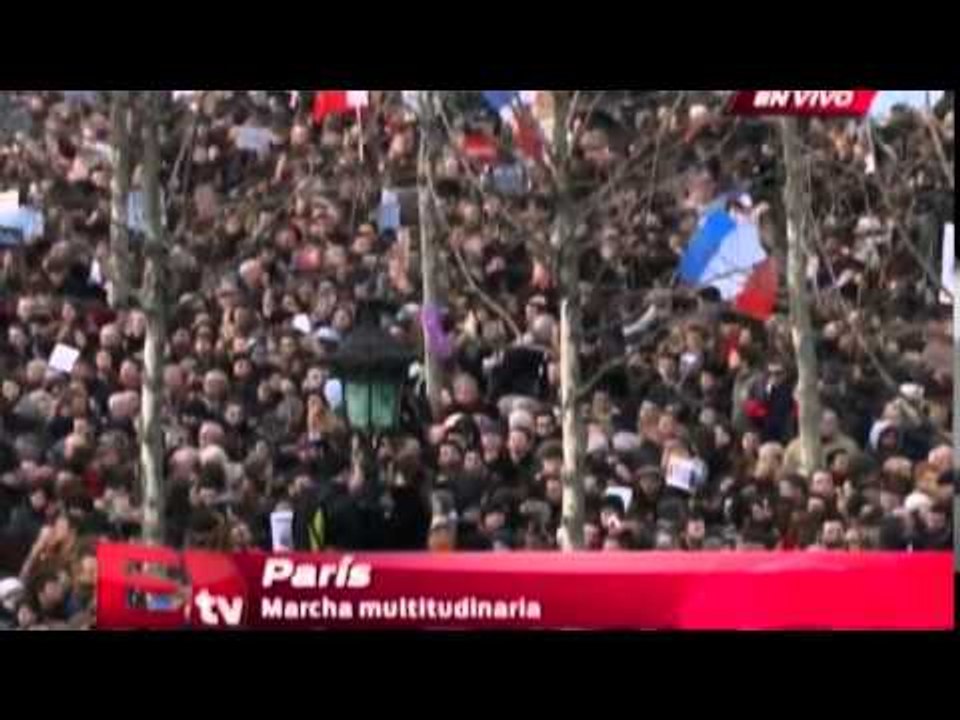 Marcha multitudinaria en París /Arranque