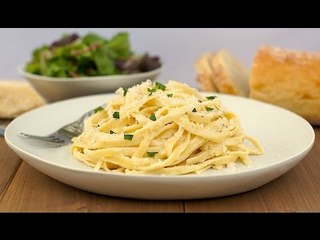 Fettucine carbonara con huevos fritos