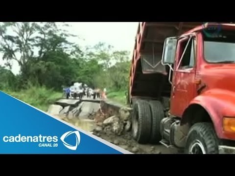 Deslave deja incomunicados a municipios de Tabasco