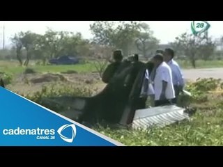 Desplome de avioneta militar deja un muerto y dos heridos en Atlixco, Puebla