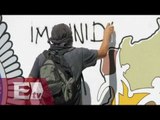 Encapuchados vandalizan zona militar en Oaxaca / Excélsior informa