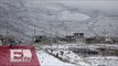 Bajas temperaturas provocan caída de nieve en Ciudad Juárez / Vianey Esquinca