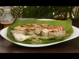 Pescado en hoja de plátano / Receta de pescado en hoja de plátano