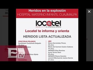 Lista de hospitales donde se atiende a lesionados por explosión en Cuajimalpa