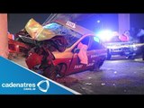 Aparatoso accidente deja a un taxista muerto en calles capitalinas (IMÁGENES)