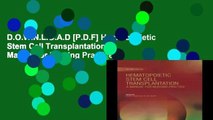 D.O.W.N.L.O.A.D [P.D.F] Hematopoietic Stem Cell Transplantation: A Manual for Nursing Practice