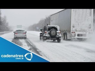 Tormenta invernal provoca varios accidentes automovilísticos en Nueva York