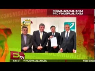 PRD y Nueva Alianza formalizan coalición en el DF/ Comunidad