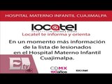 Nombres de rescatados en Hospital Infantil de Cuajimalpa / Explosión Hospital Infantil