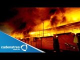 Incendio en La Merced afecta a 400 comercios; indagan daño a locales