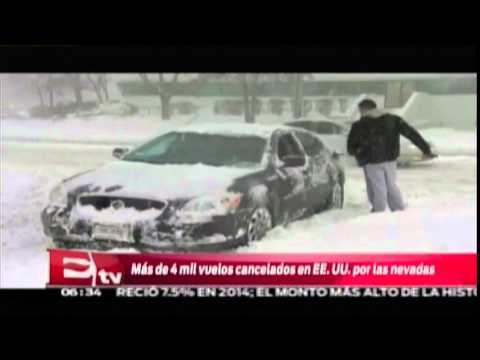 Cancelan vuelos en Estados Unidos por las nevadas / Vianey Esquinca