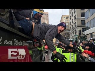 Así festejó Patriotas tras llevarse el Super Bowl 49 / Vianey Esquinca