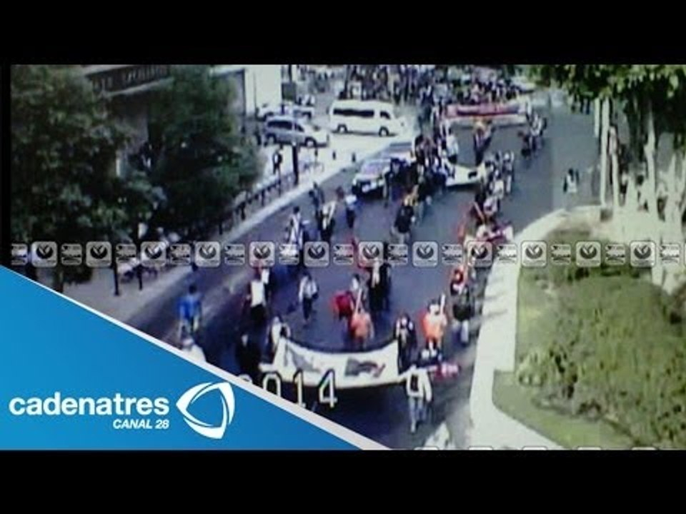 Campesinos arriban las oficinas de SEDESOL para solicitar la libertad de los presos políticos