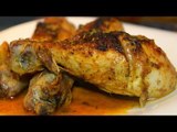 Pollo rostizado con cebollitas cambray y aceitunas / Cocinemos juntos