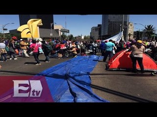 Bloqueo en paseo de la Reforma por sección 22 de Oaxaca:Nacional