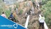 Reportan fuga de gasolina en una toma clandestina de Ecatepec