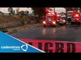 Detalles de la fuga de gasolina en una toma clandestina de Ecatepec