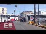 Sección 22 bloquea terminal de autobuses en Oaxaca / Titulares de la tarde