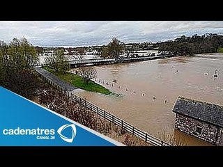 Reino Unido bajo el agua; son las peores inundaciones de la historia (VIDEO)