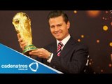 Peña Nieto confía en que el Tricolor gane el Mundial 2014; Copa, de gira por México
