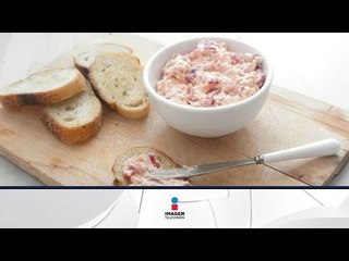 Dip de queso con pimientos rojos